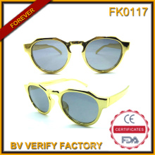 Fk0117 Round Golden Sunglasses for Kid